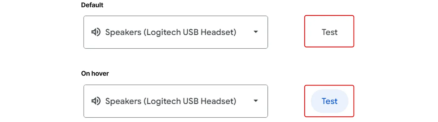 Inconsistent button affordances